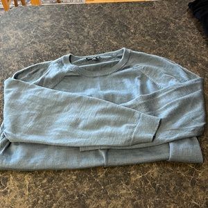 Eileen Fisher Blue 100% Merino Wool Sweater
